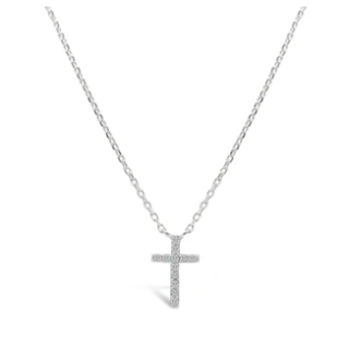 Silver Faith Cross Necklace