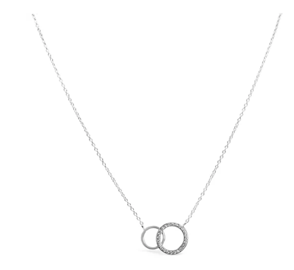 Dainty Double Circle Necklace