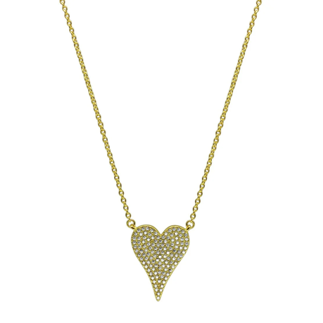 Pave Heart Necklace