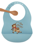 Fresh & Messy Bib + Spoon Set - Yeehaw