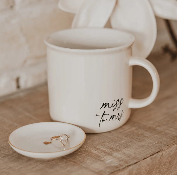 Miss To Mrs Ceramic Campfire Mug