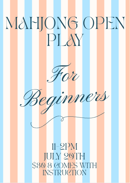 Beginner Mahjong Open Play