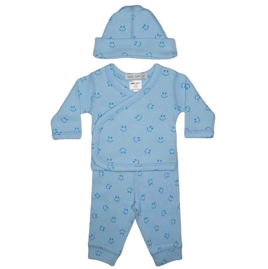 Blue Smile 3 Piece Set NB