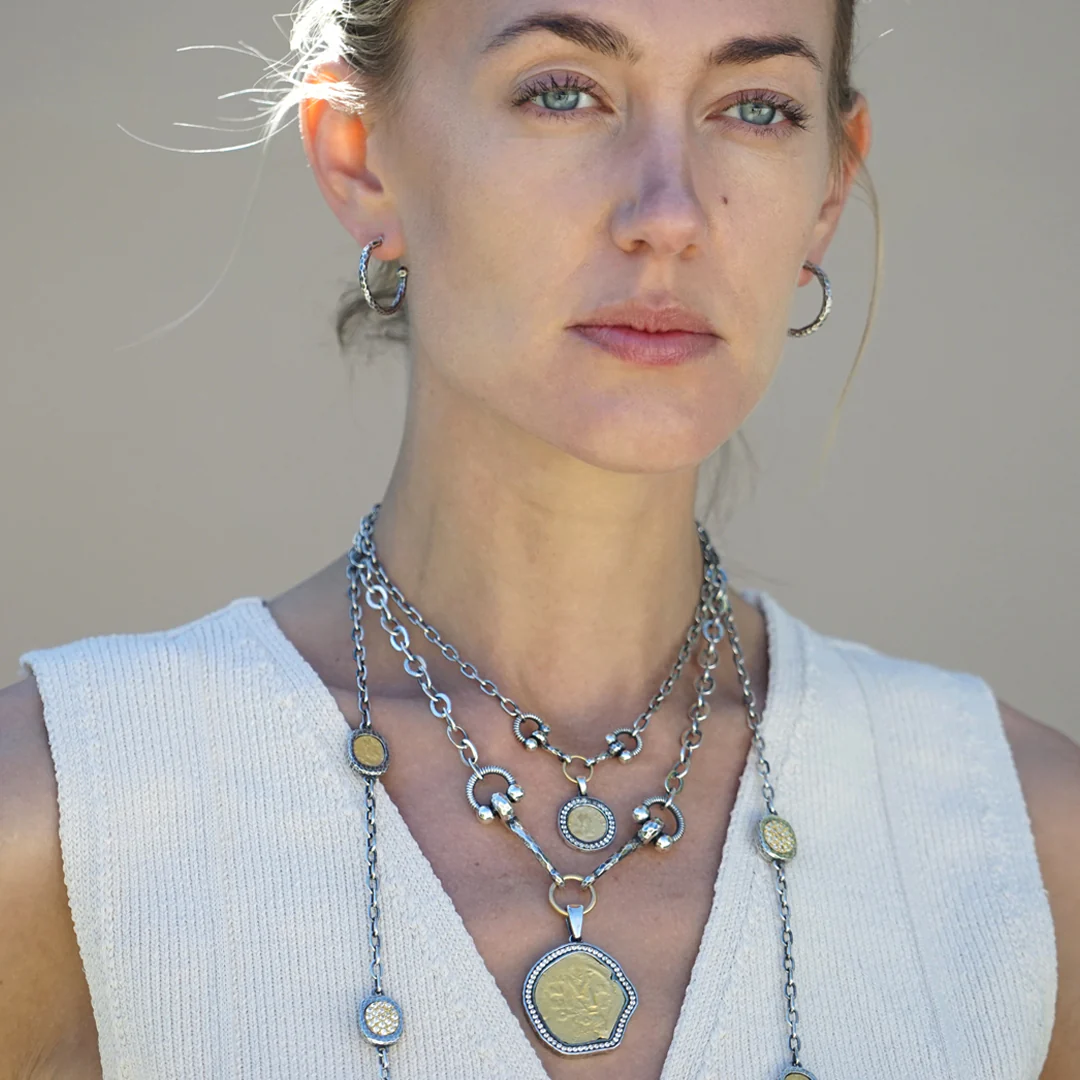 Vintage Silver Layla Horsebit Necklace