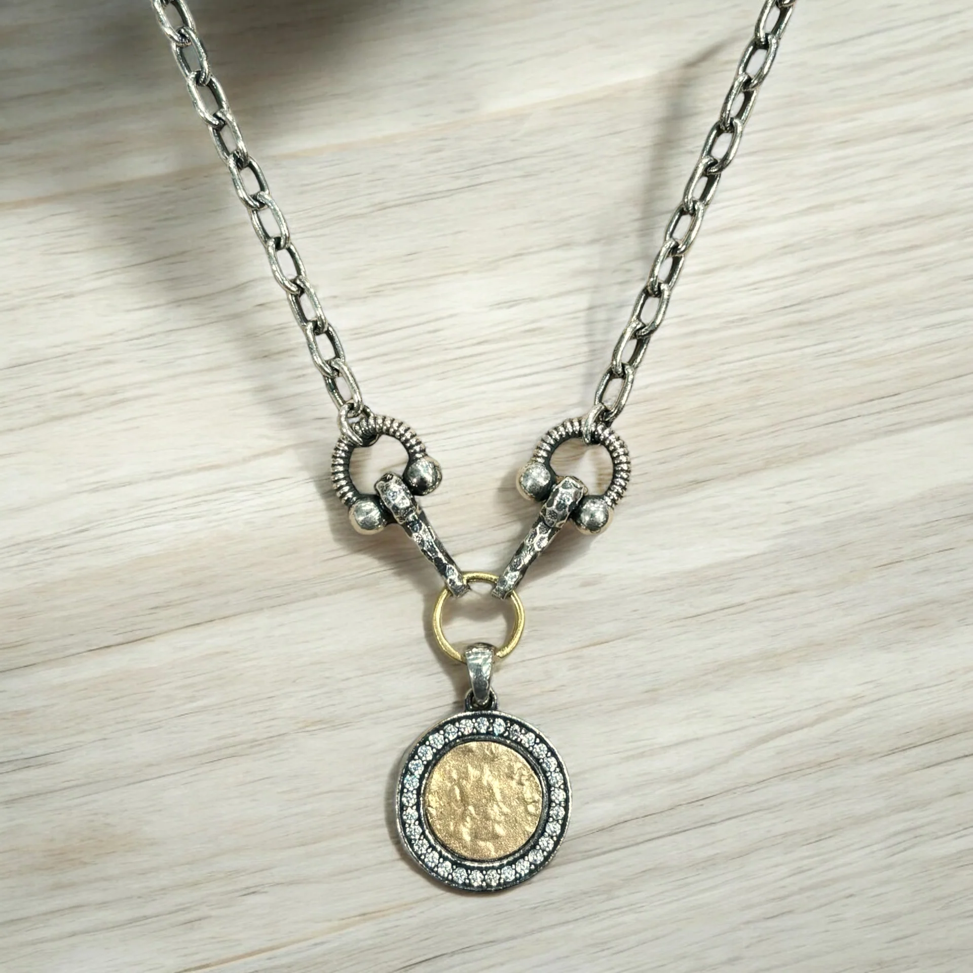 Vintage Silver Layla Horsebit Necklace