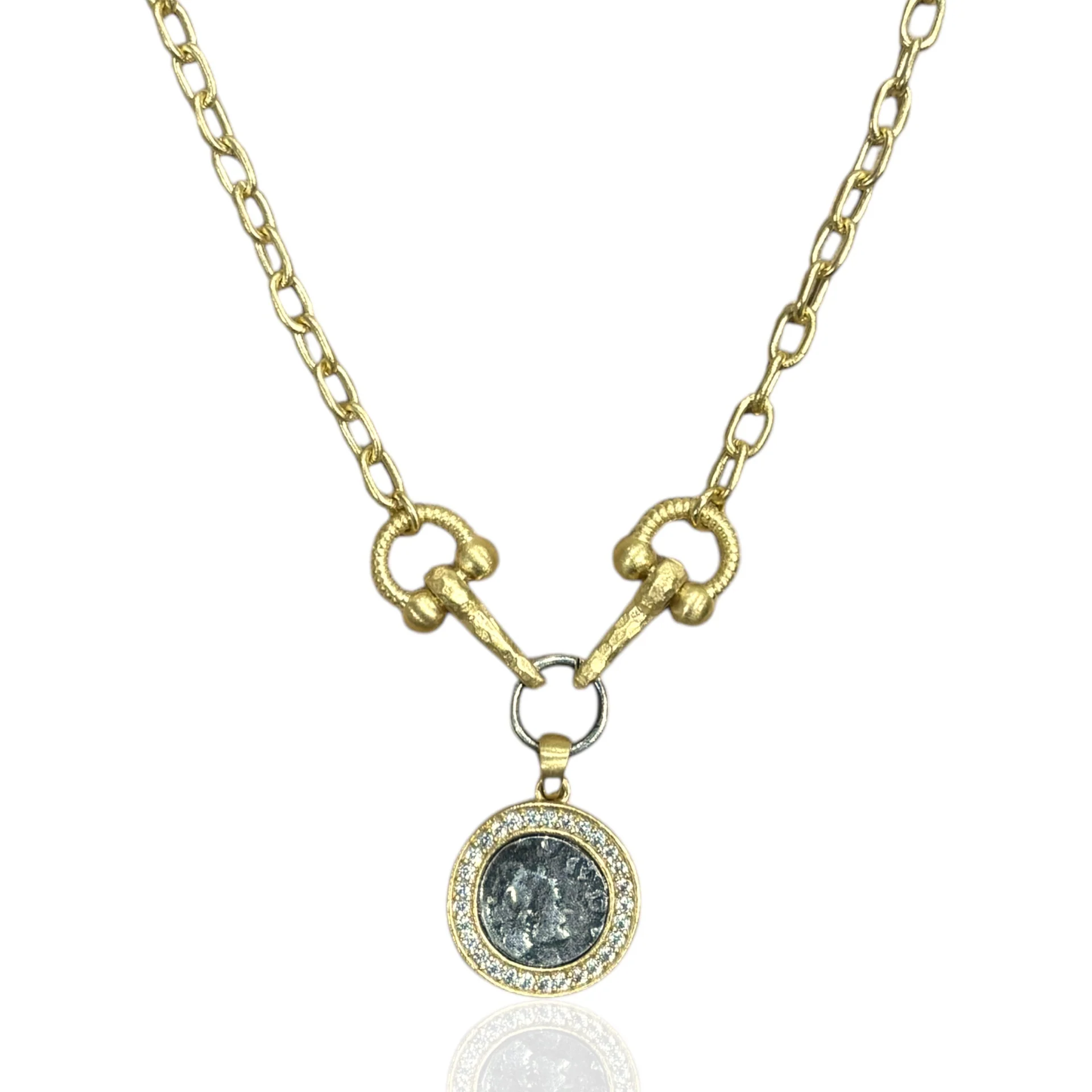 Gold Layla Horsebit Necklace