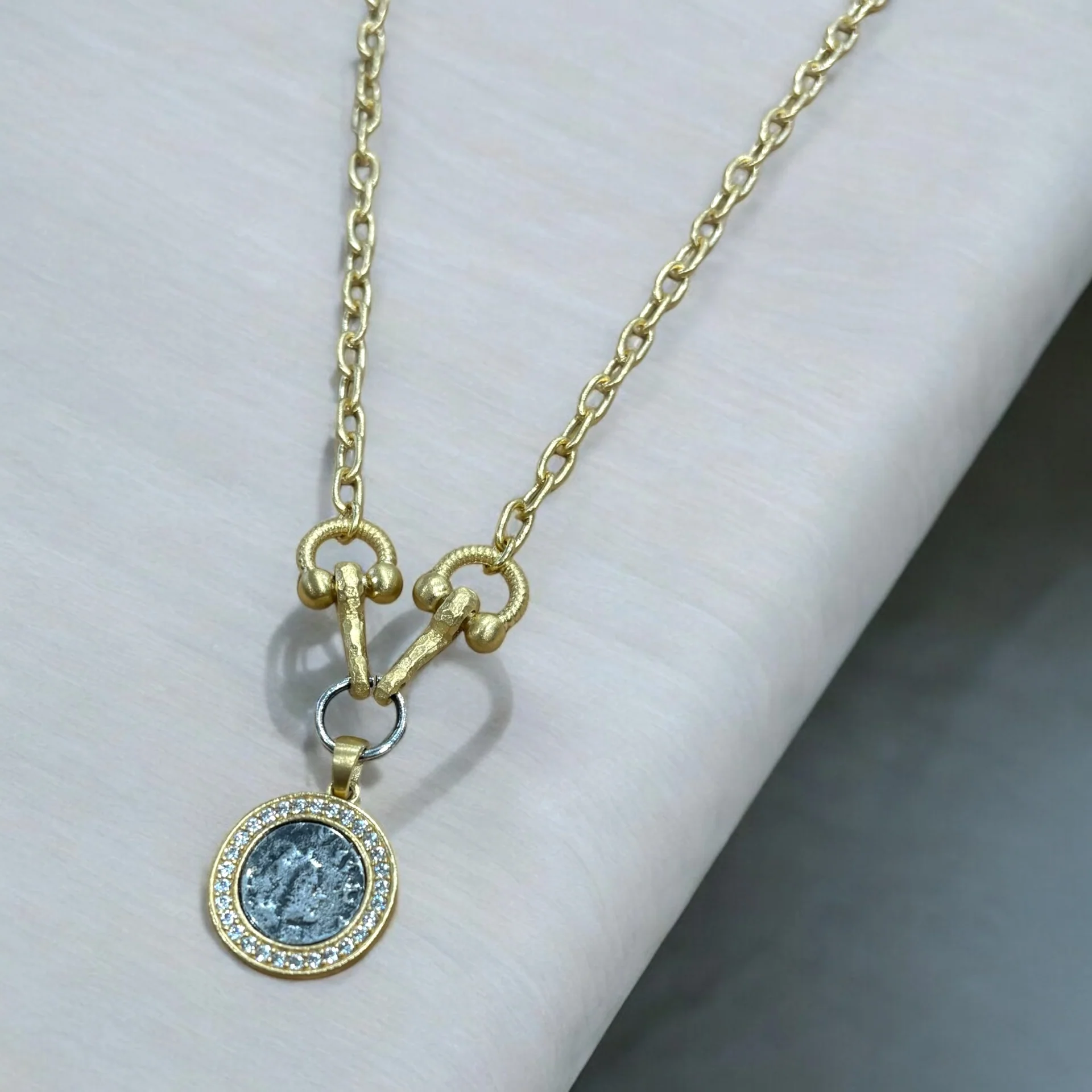 Gold Layla Horsebit Necklace