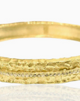 Gold Egy Crystal Bangle