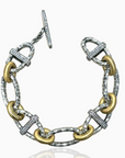 Vintage Silver Two Tone Pave Ravelle