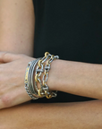 Vintage Silver Two Tone Pave Ravelle