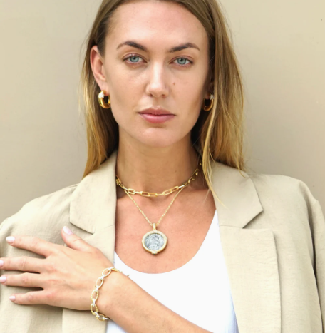 Gold Two Tone Pave Revelle Chain