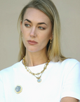 Mini Gold Vecchio Coin Necklace