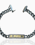 Vintage Silver Soleil ID Bracelet