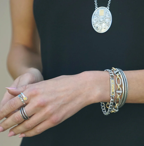 Vintage Silver Soleil ID Bracelet