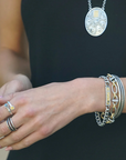 Vintage Silver Soleil ID Bracelet