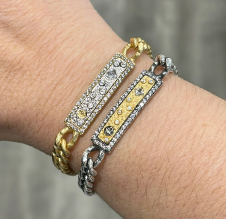 Vintage Silver Soleil ID Bracelet