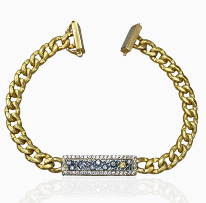 Gold Soleil ID Bracelet