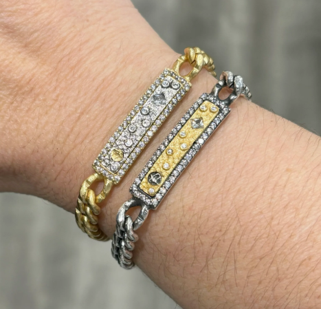 Gold Soleil ID Bracelet