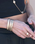 Gold Velen Crystal Inlay Bangle