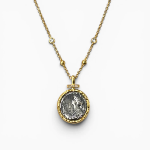 GOLD LIORA COIN NECKLACE