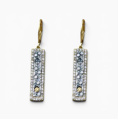 GOLD SOLEIL ID EARRINGS