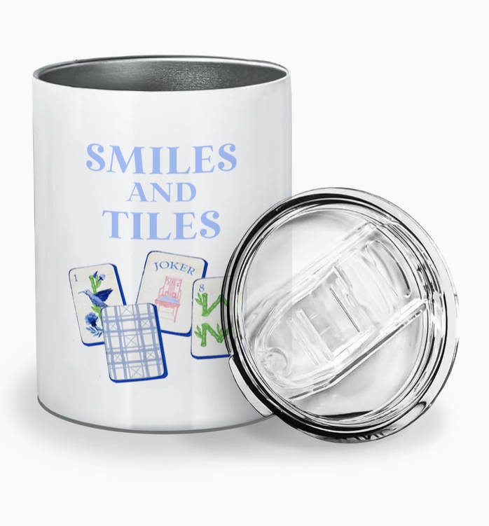 Smiles and Tiles Mahjong Tumbler