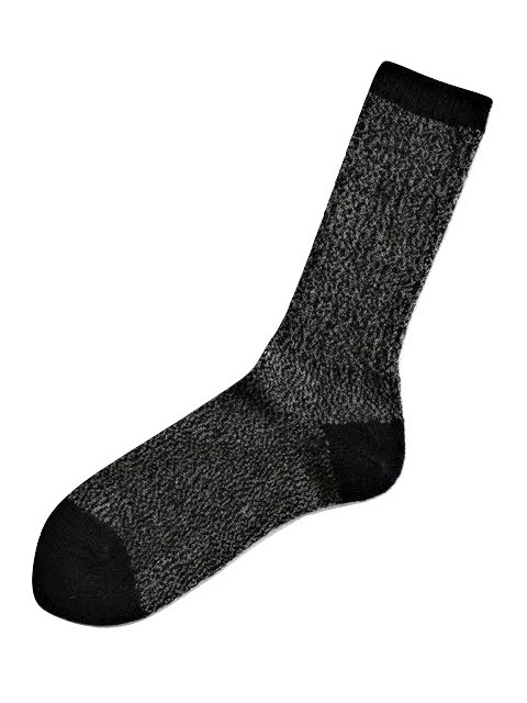 Twist Charcoal Alpaca Socks
