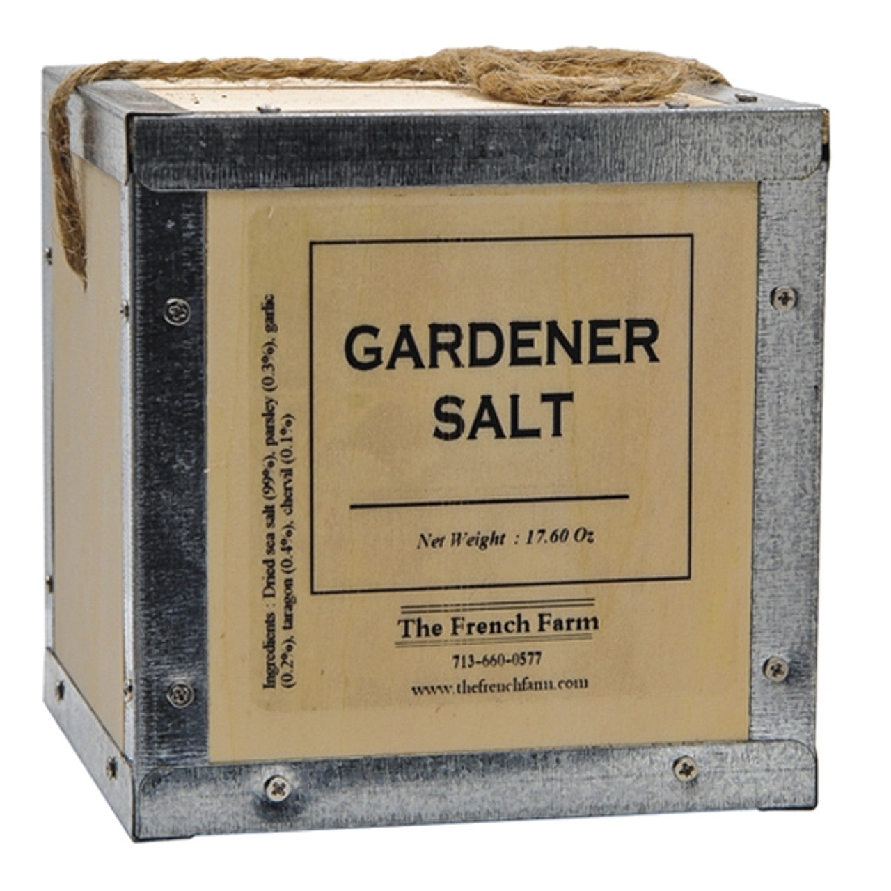 French Farm Gardener Salt Box