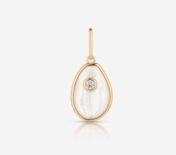 Cowrie Mother of Pearl Charm