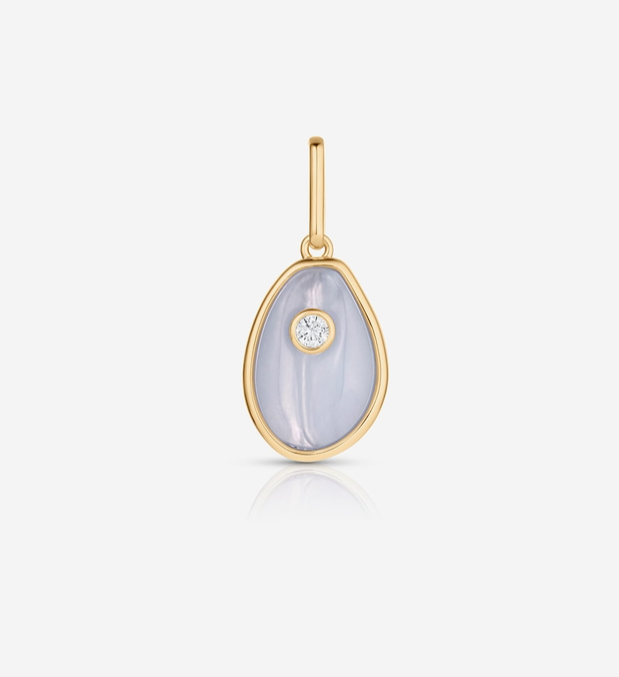Cowrie Blue Lace Charm
