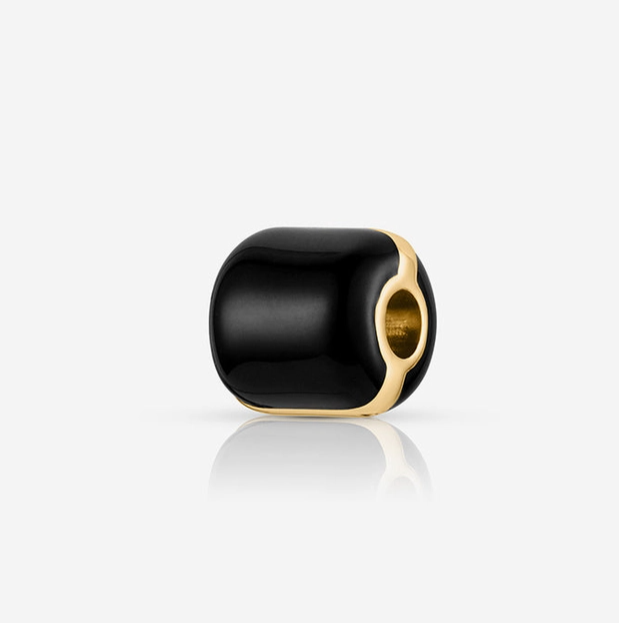 Celine Black Enamel Bead Charm