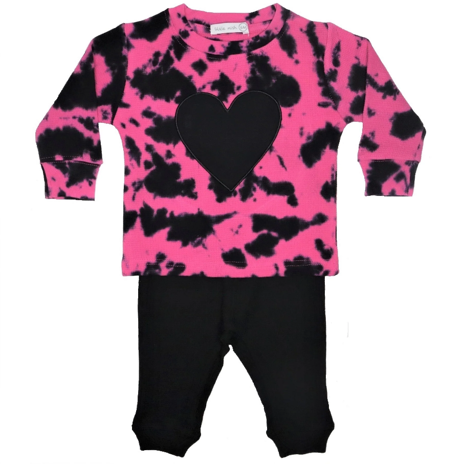 Thermal Shirt &amp; Pant Set - Tie Dye He NB