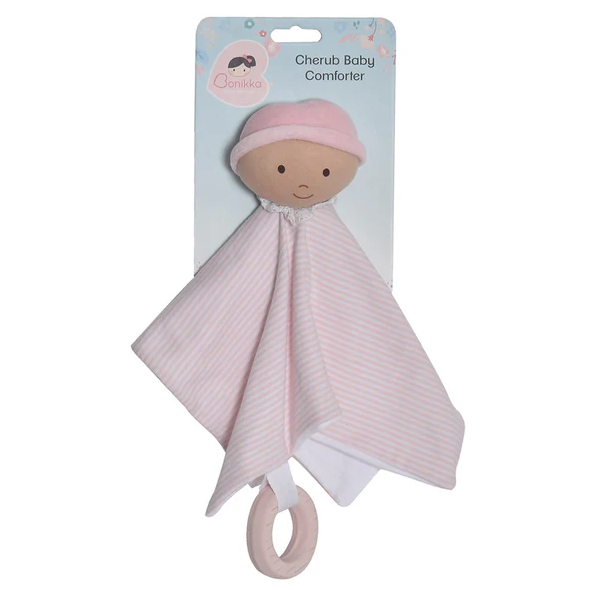 Cherub Baby Rubber Teether - Pink