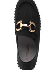 Tulip Buckle Flat - Black