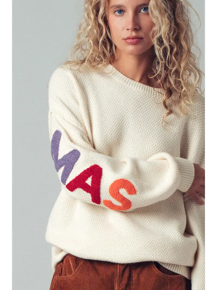 Rainbow Merry Christmas Sweater