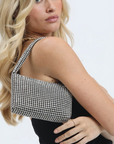 Jackson Rhinestone Evening Bag Silver