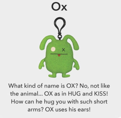 Uglydoll Backpack Clip - Ox