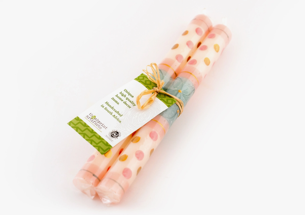 Valentine&#39;s Day Taper Pair Candles Multi