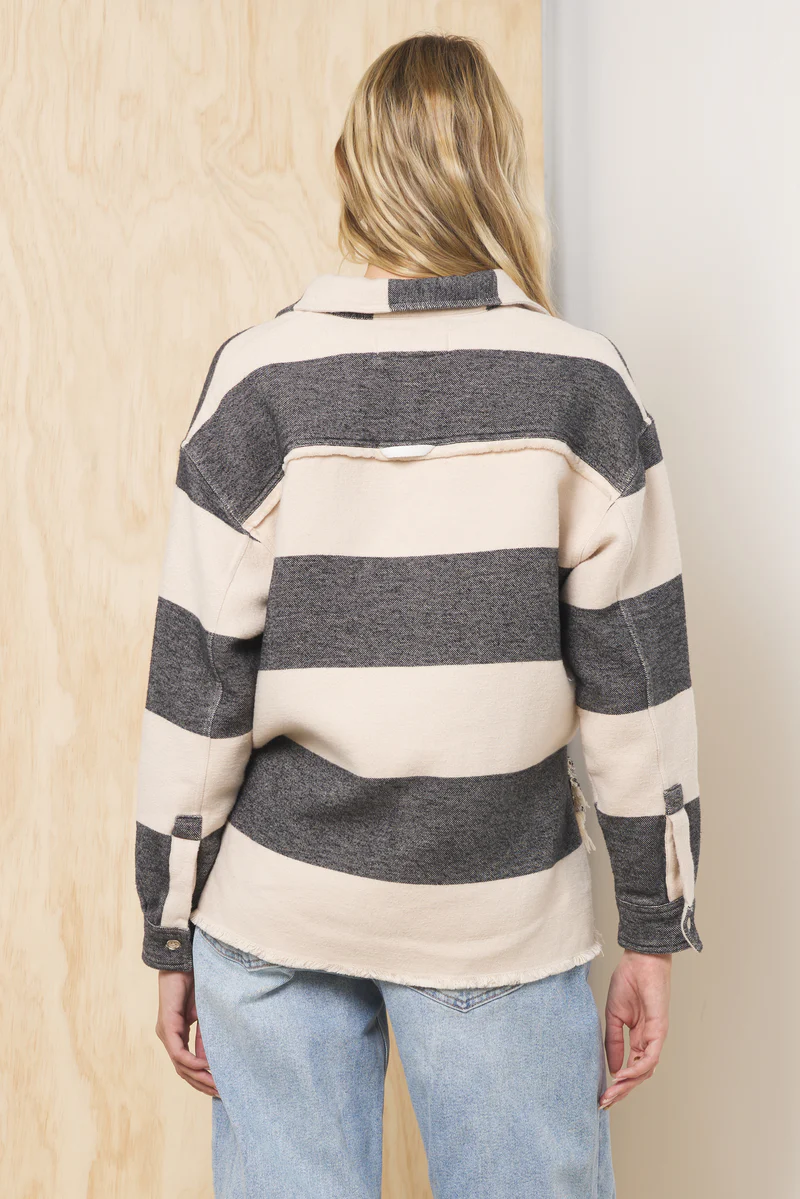 Buffalo Stripe Quarter Button Down