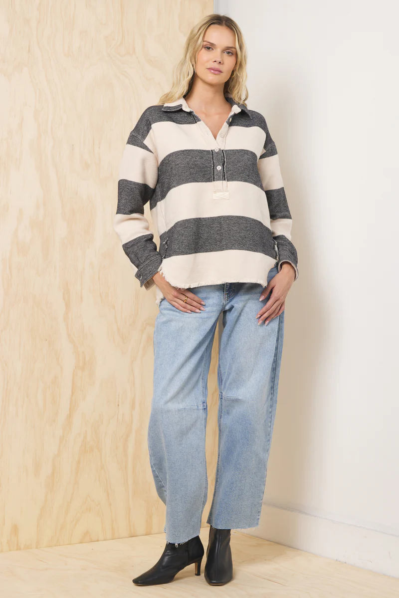 Buffalo Stripe Quarter Button Down