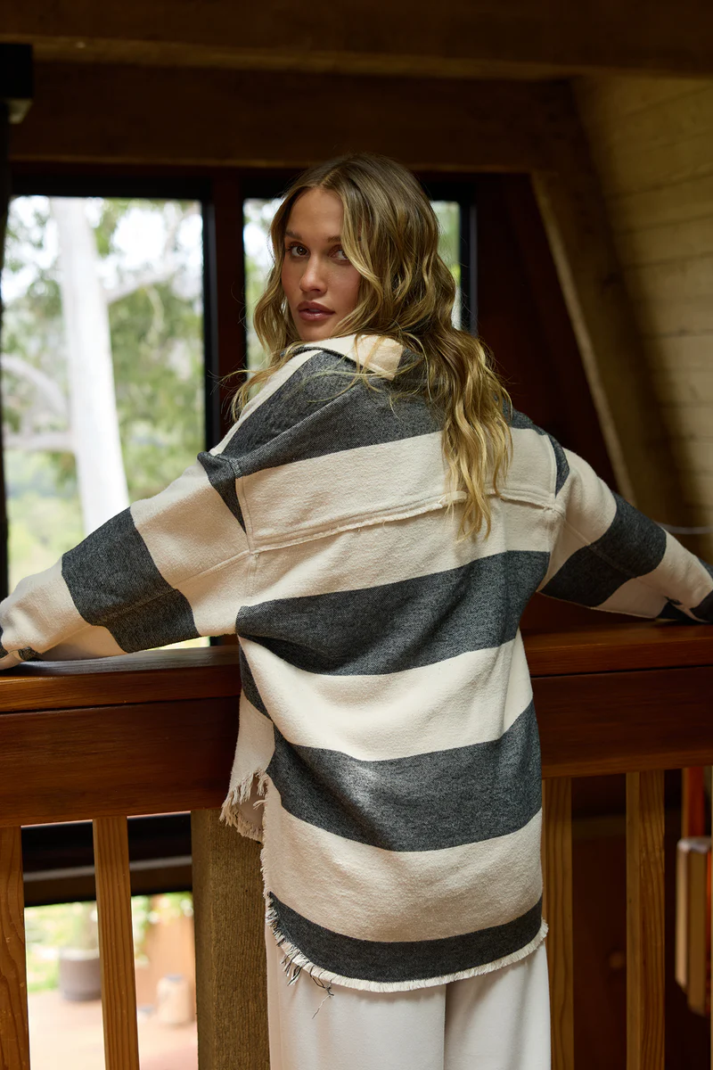 Buffalo Stripe Quarter Button Down