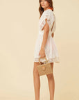 Embroidered Eyelet Cover Up