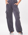 Washed Charcoal Cashmere Fleece Jogger