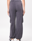 Washed Charcoal Cashmere Fleece Jogger