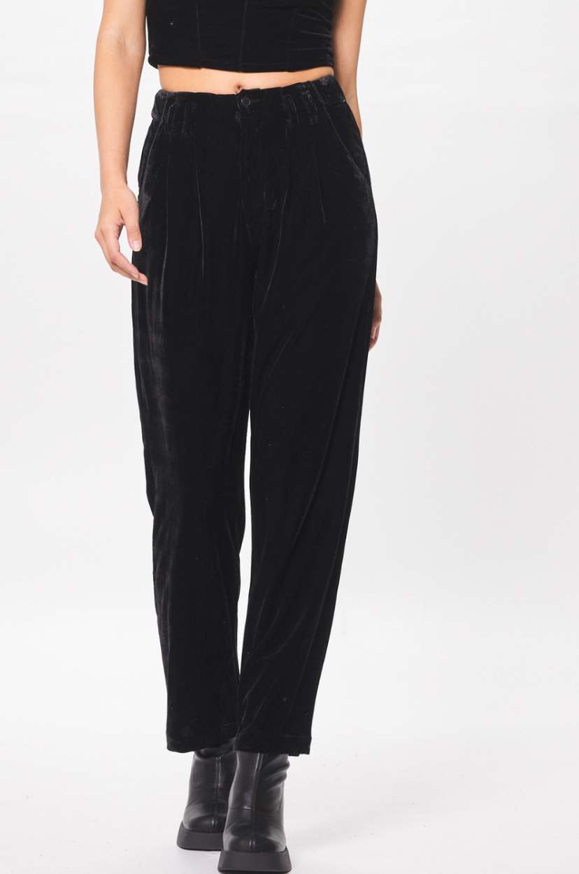 Black Velvet Trouser