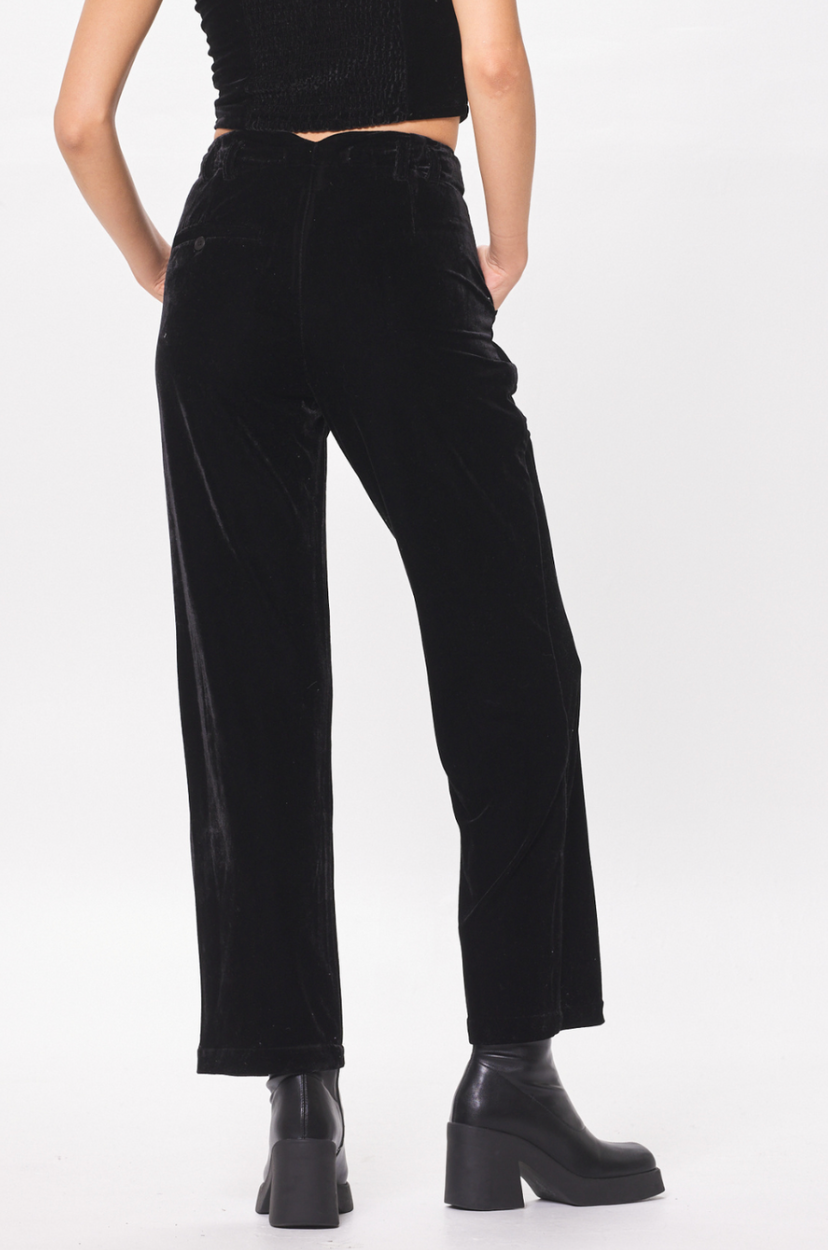 Black Velvet Trouser