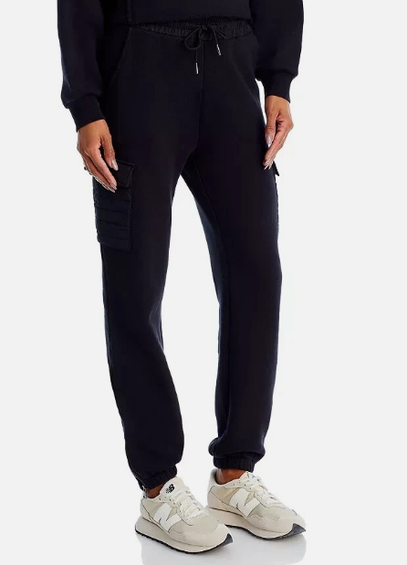Black French Terry Utility Jogger