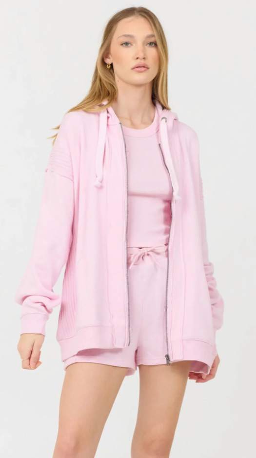 Paradise Pink Cashmere Fleece Hoodie
