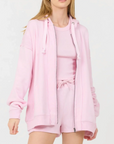 Paradise Pink Cashmere Fleece Hoodie