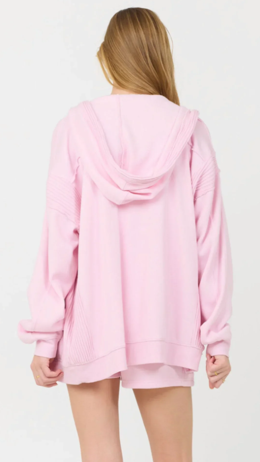 Paradise Pink Cashmere Fleece Hoodie